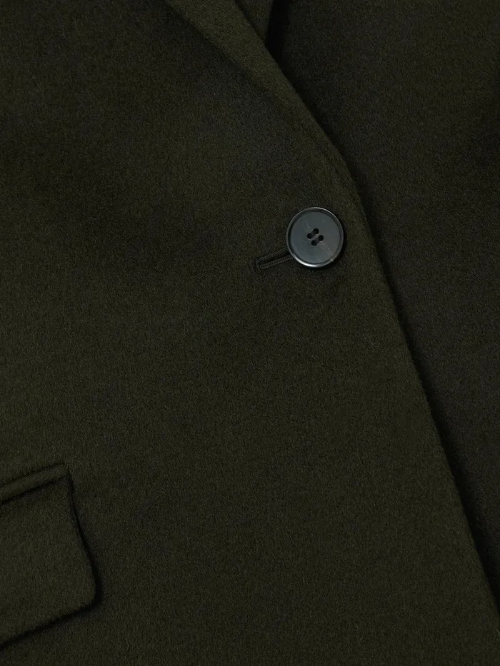 Women Wool Relaxed City Coat Green Jigsaw Coats and Jackets