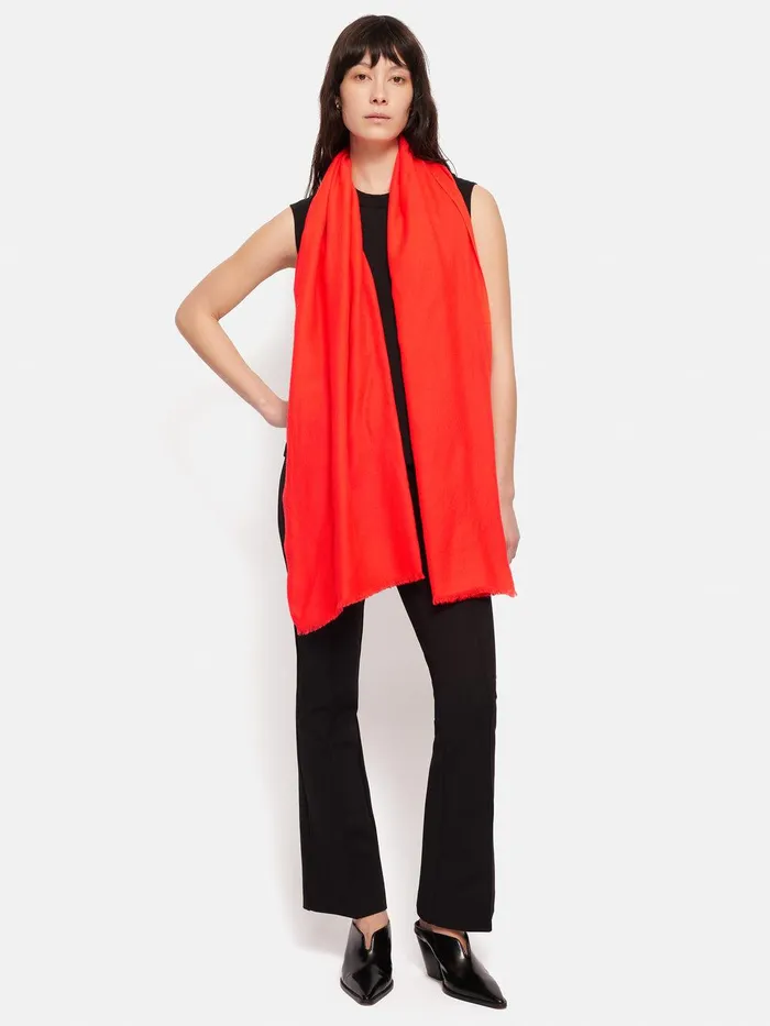 Women Wool Silk Pashmina Coral Jigsaw Ponchos and Scarves