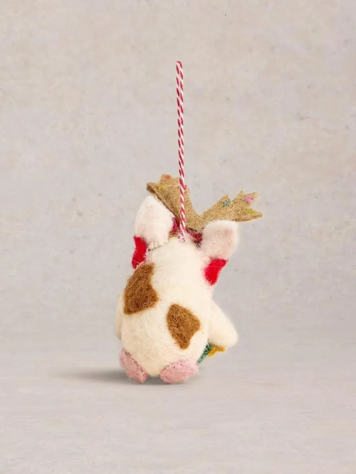 Women Xmas Guinea Pig Hanging Dec White Multi White Stuff Decorations