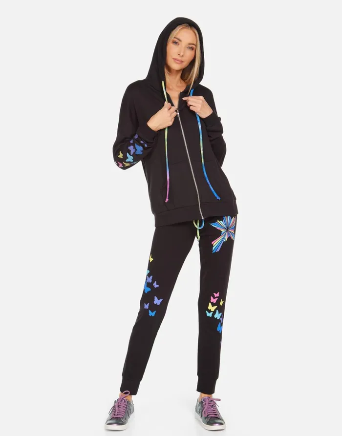 Yolanda Shooting Star Black Women039s Lauren Moshi Hoodies
