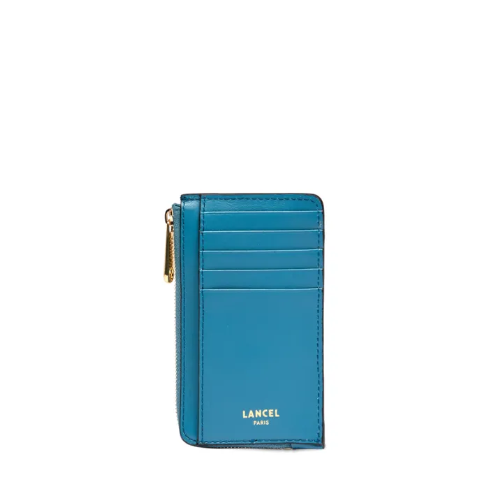 Zip Card Holder Wave Blue Women Lancel Card Holder Zip Card Holder Wave Blue Women Lancel Card Holder