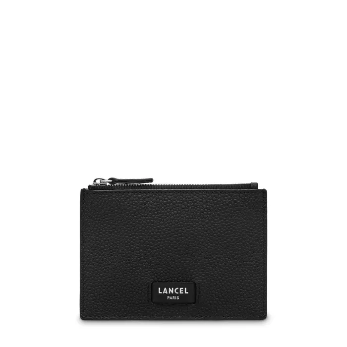 Zipped Card Holder L Black Women Lancel Purse