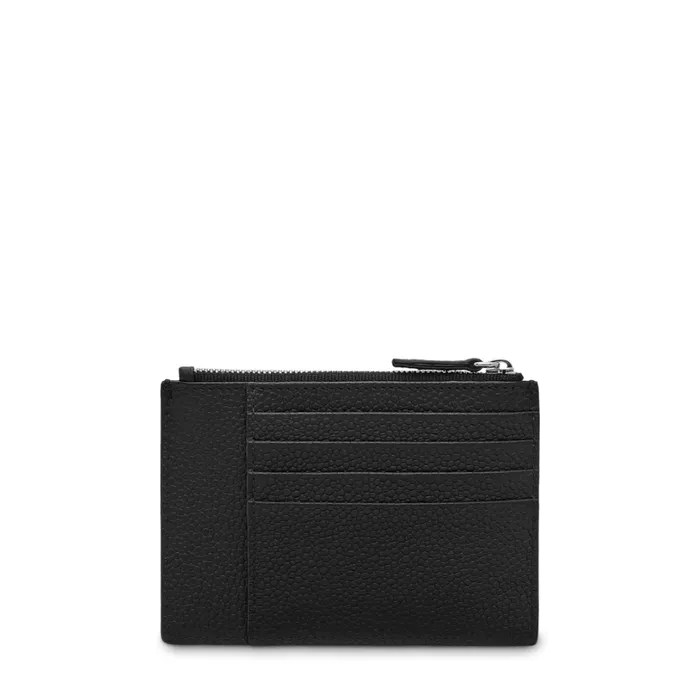 Zipped Card Holder L Black Women Lancel Purse